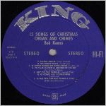 King Records (Gusto Records), variety #2, LP label scan