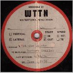 WTTN Radio, Side B, LP label scan