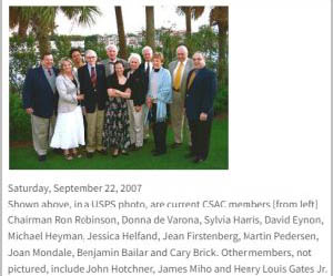 The Citizens' Stamp Advisory Committee as of September 22, 2007