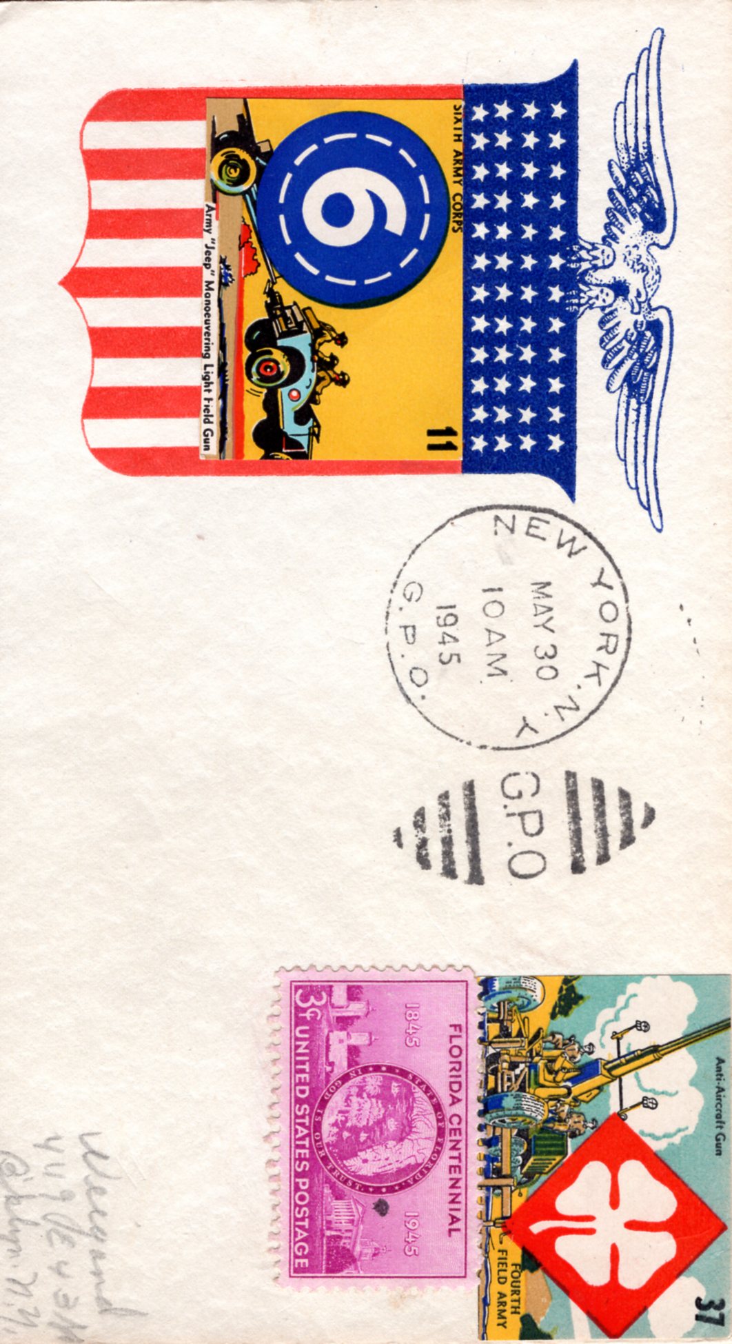 The Spirit of '42 poster stamp #11 on cover The Spirit of '42 poster stamp #11 on cover