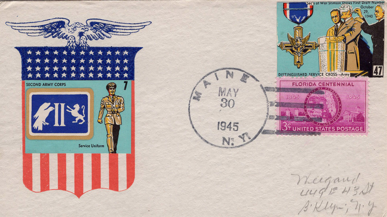 The Spirit of '42 poster stamp # on cover The Spirit of '42 poster stamp # on cover