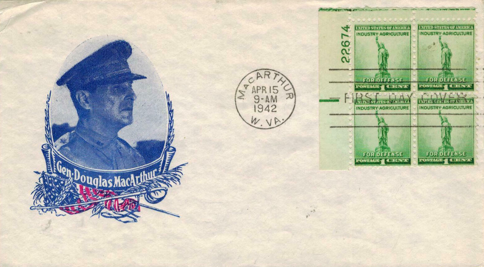 MacArthur, WV and Nimitz, WV Post Office Dedications