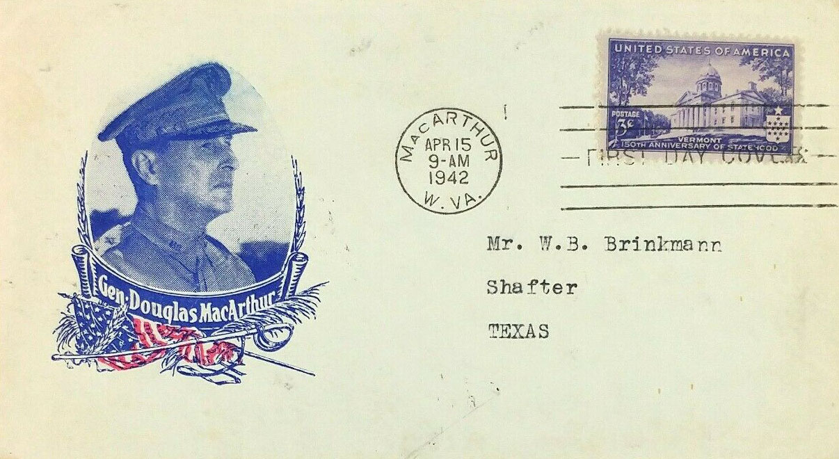 MacArthur, WV and Nimitz, WV Post Office Dedications