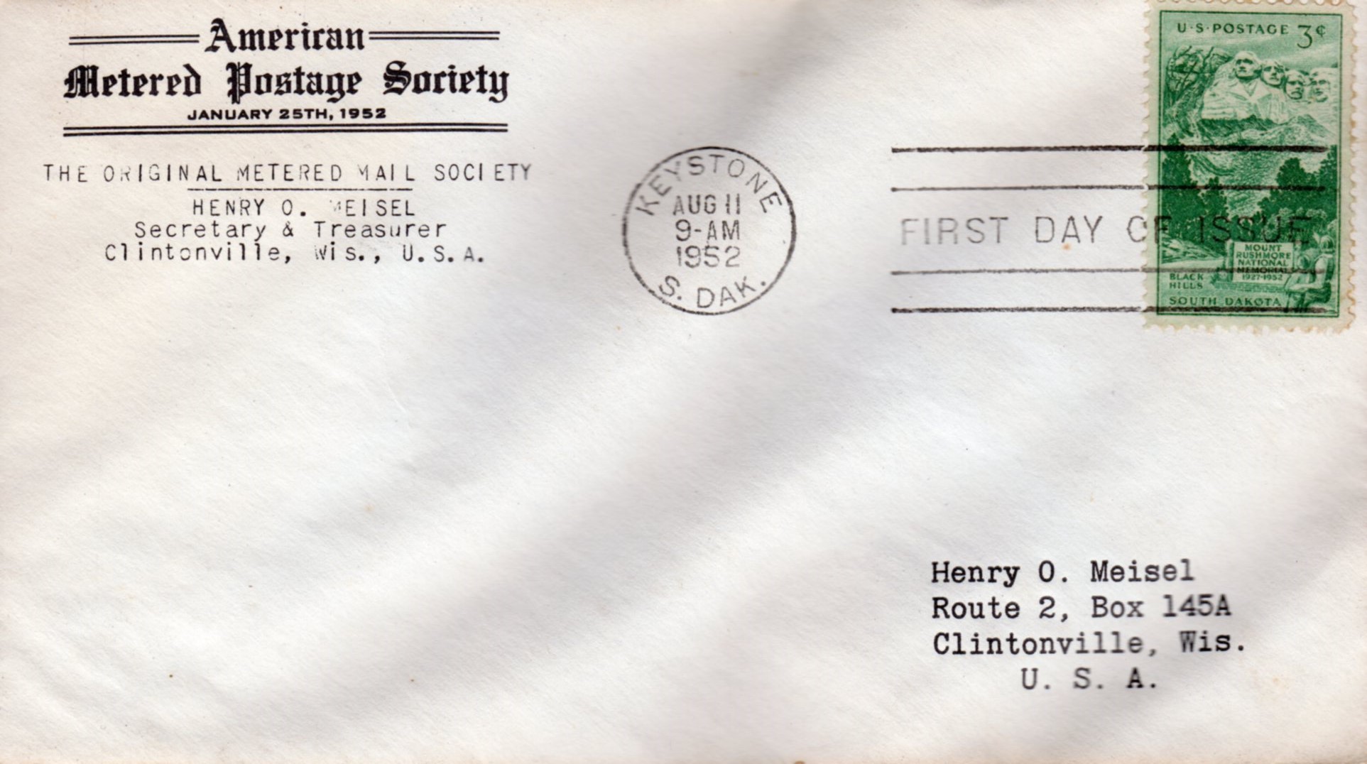 U.S. Scott #1011-CC6-NIM - Henry O. Meisel U.S. Scott #1011-CC6-NIM - Henry O. Meisel