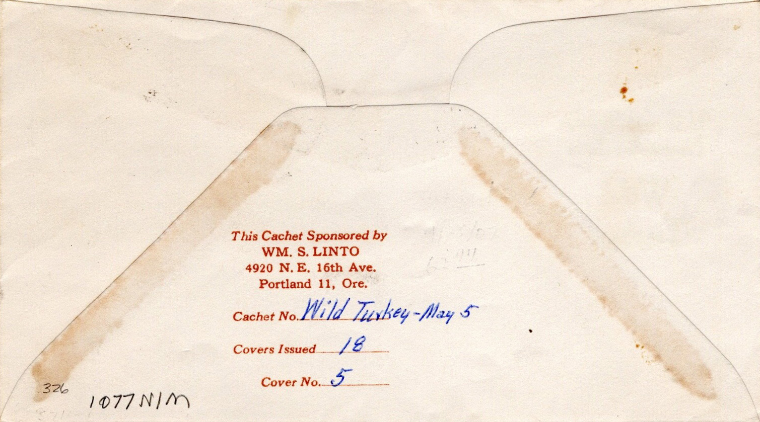 U.S. Scott #1077-NIM15 - William S. Linto U.S. Scott #1077-NIM15 - William S. Linto
