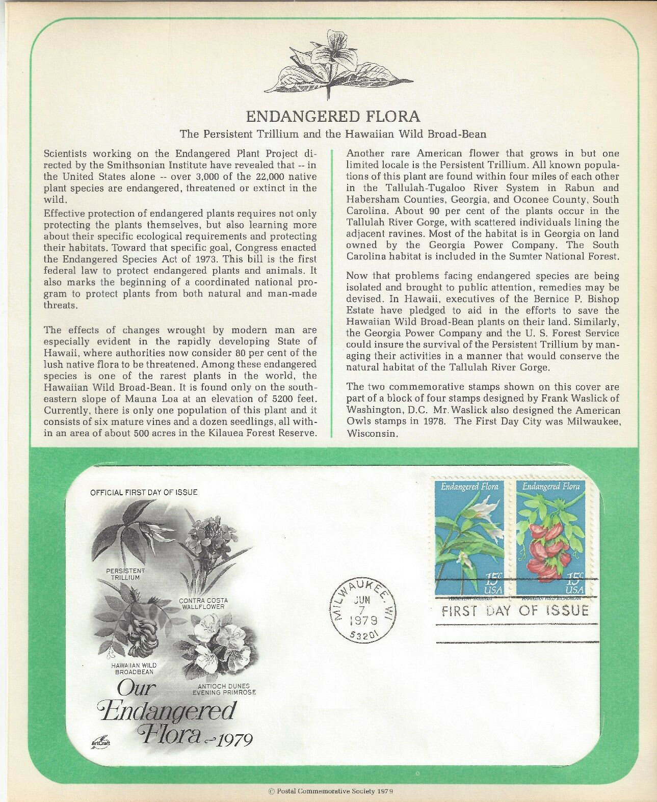 U.S. Scott #1785-1786 - Artcraft / PCS (Postal Commemorative Society) U.S. Scott #1785-1786 - Artcraft / PCS (Postal Commemorative Society)