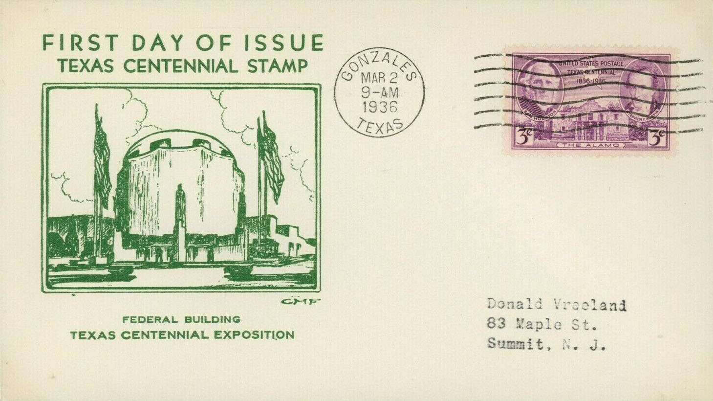 U.S. Scott #776-37 - Clara H. Fawcett (CHF) U.S. Scott #776-37 - Clara H. Fawcett (CHF)