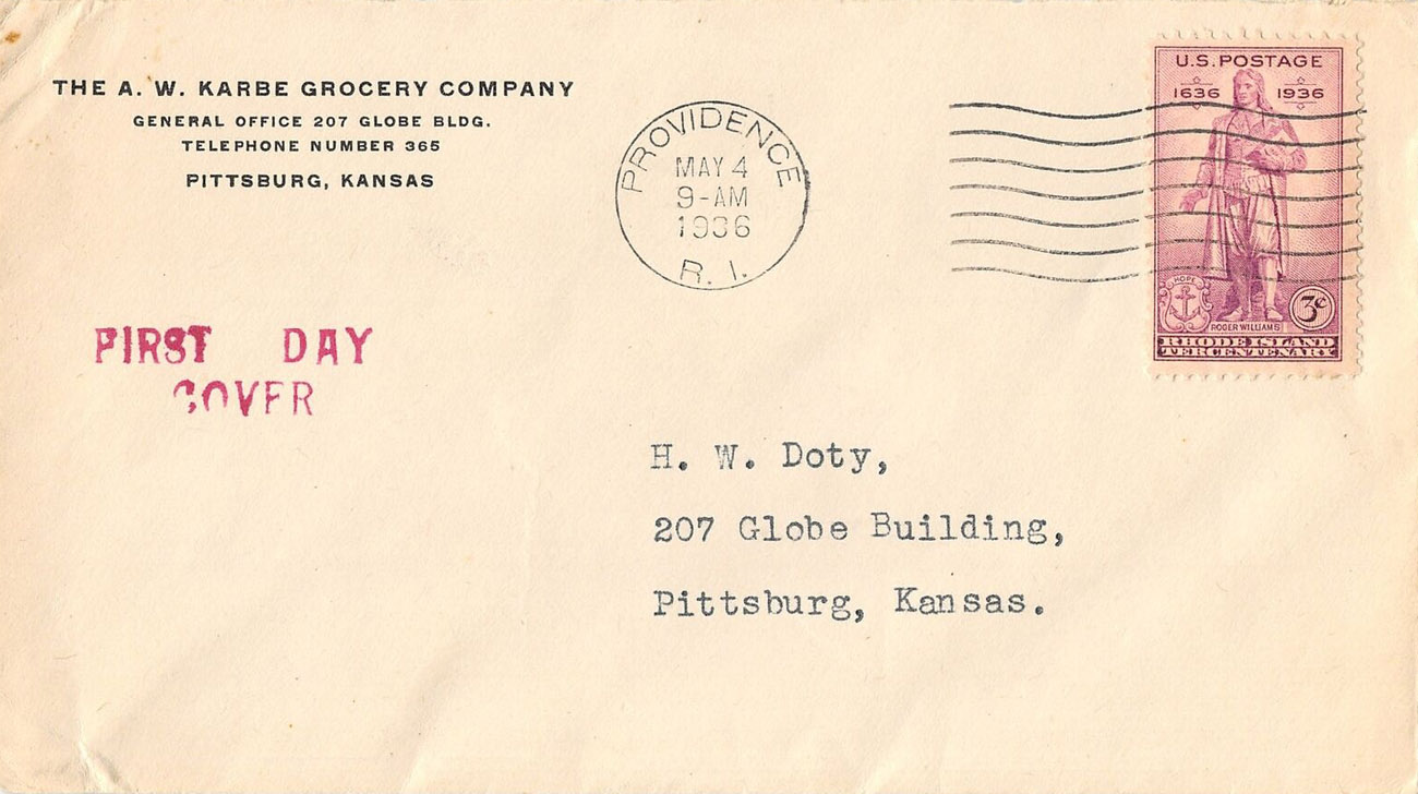 U.S. Scott #777-CC8-NIP - The A.W. Karbe Grocery Company, Pittsburg, KS (corner card) U.S. Scott #777-CC8-NIP - The A.W. Karbe Grocery Company, Pittsburg, KS (corner card)