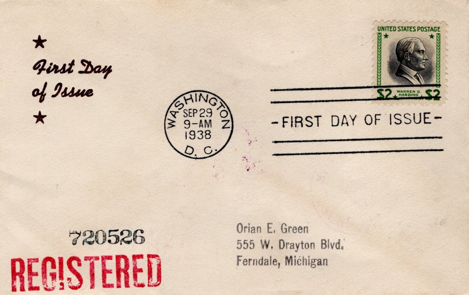 General Purpose cachet GP#FDOI-53 on U.S. Scott #2059 - Clarence E. Reid General Purpose cachet GP#FDOI-53 on U.S. Scott #2059 - Clarence E. Reid