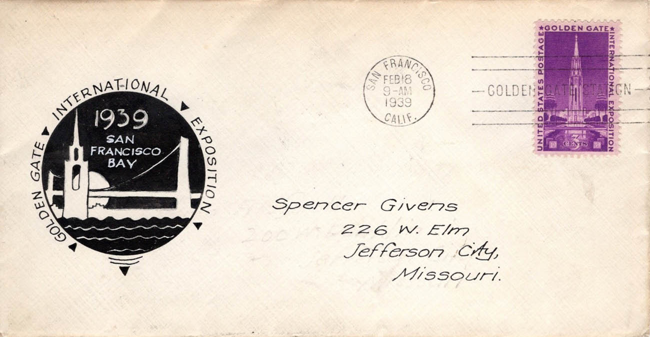 U.S. Scott #852-NIP1 - Spencer H. Givens U.S. Scott #852-NIP1 - Spencer H. Givens
