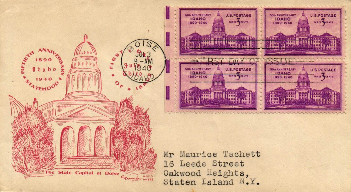 U.S. Scott #896-8 -- Estelle L. Burroughs U.S. Scott #896-8 -- Estelle L. Burroughs