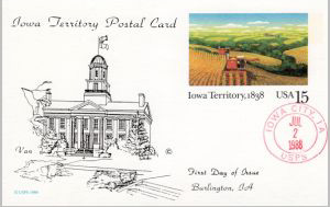 George R. Van Natta on U.S. Scott #UX123 FDC