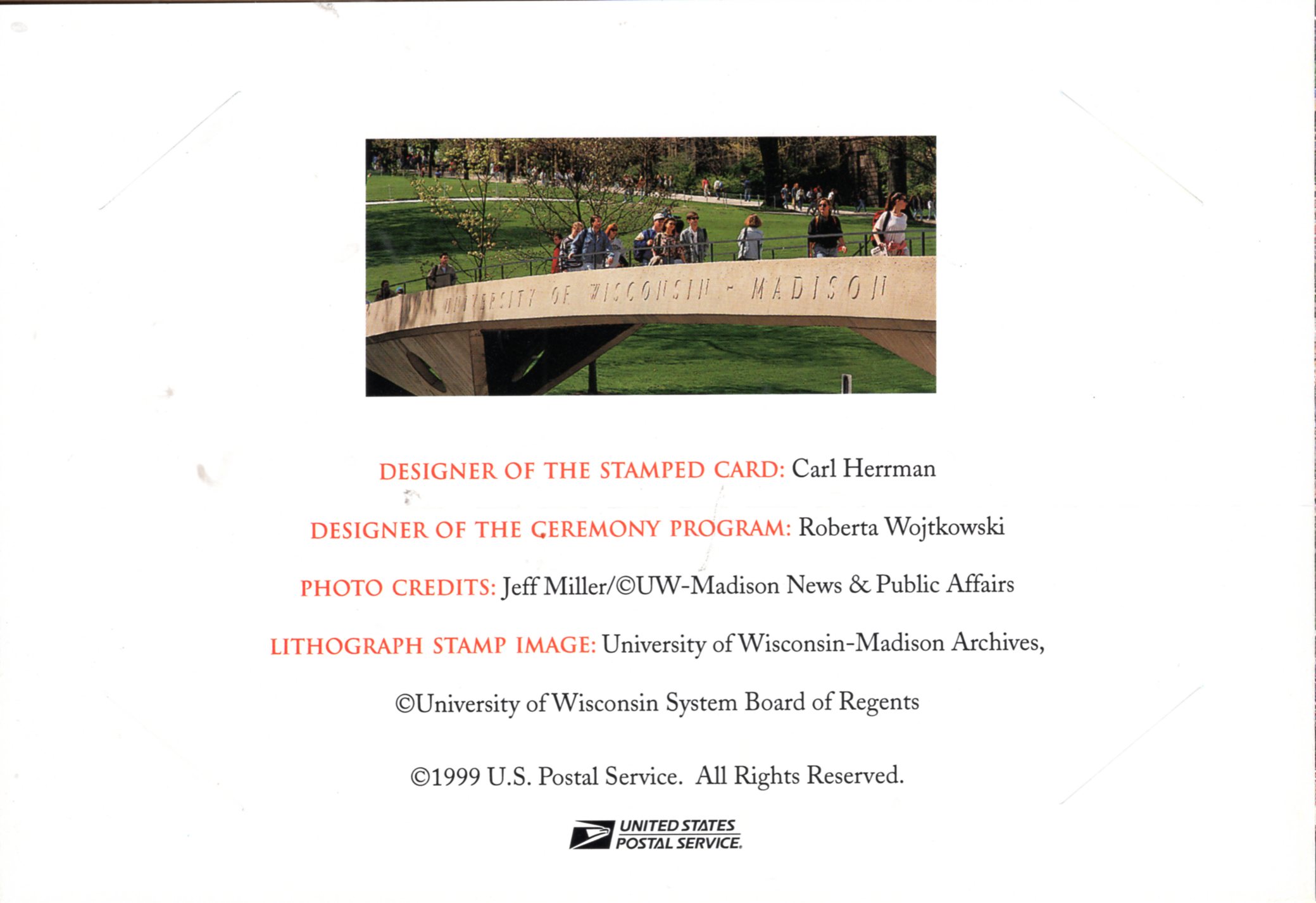 U.S. Scott #UX301 - USPS Ceremony Program, page 6 U.S. Scott #UX301 - USPS Ceremony Program, page 6
