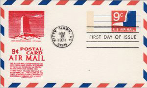 U.S. Scott #UXC10 - C.S. Anderson (Charles Stephen), red, misprint