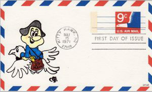 U.S. Scott #UXC10 - Animated Covers (Richard E. Ellis)