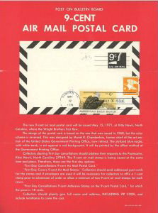 U.S. Scott #UXC10 - USPS - Poster Bulletin