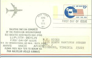 U.S. Scott #UXC11 - Internationale Luposta Berlin #2