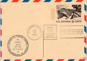 U.S. Scott #uxc12 - U.S. Frigate Constellation