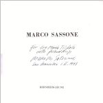 #9d03 -- Dominik, Barton, Stern and Reeve, 1988,
 Marco Sassone: Catalogue of exhibition held at Bernheim-Jeune, Paris (title page)